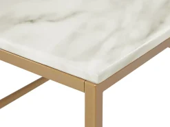 Tavolino da caffè DELANO Marmo/Oro