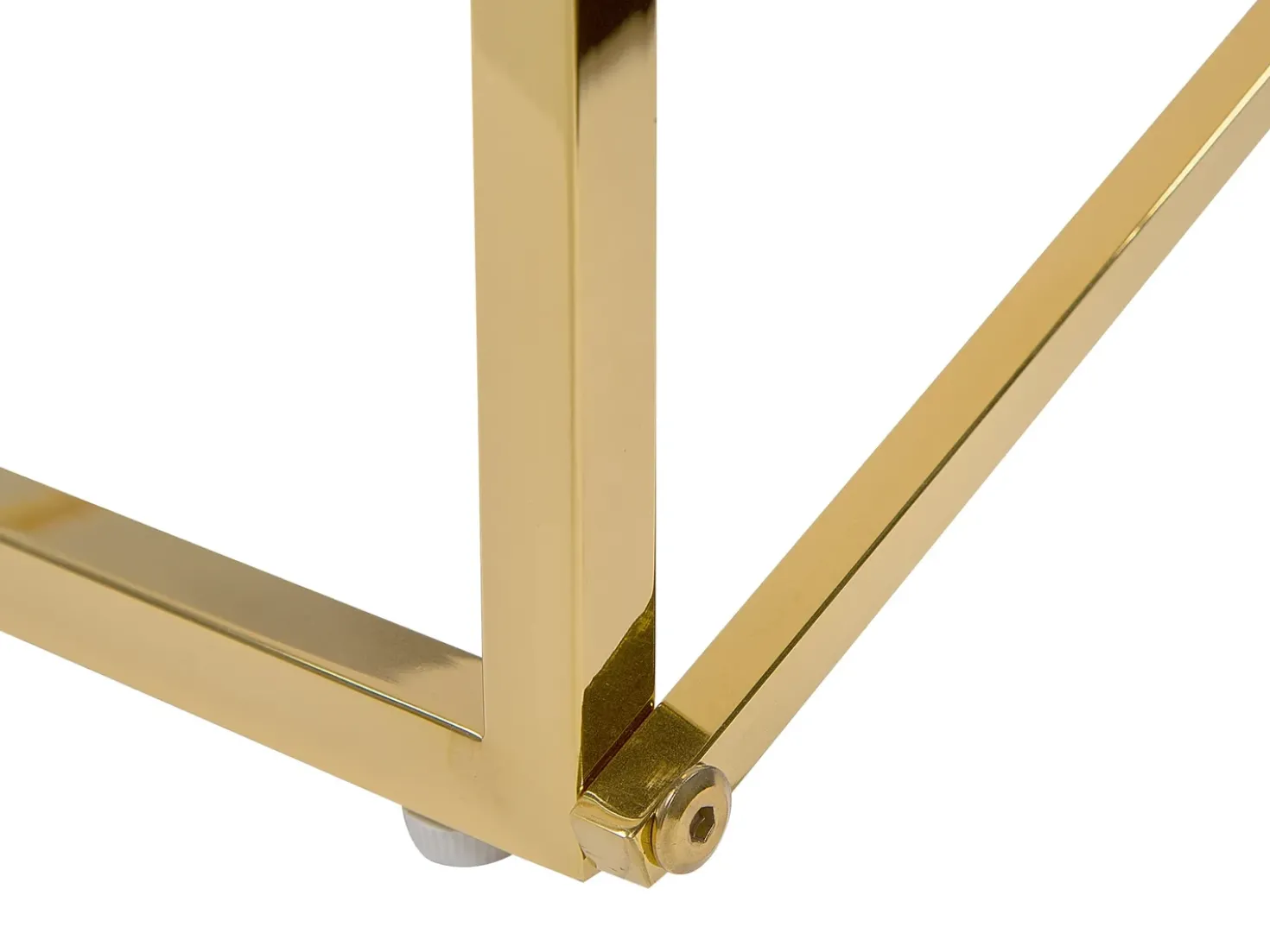 Tavolino da caffè EMPORIA Vetro temperato Marmo/Oro