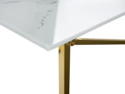 Tavolino da caffè EMPORIA Vetro temperato Marmo/Oro