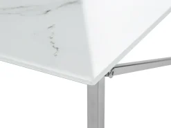 Tavolino da caffè EMPORIA Vetro temperato Marmo/Argento