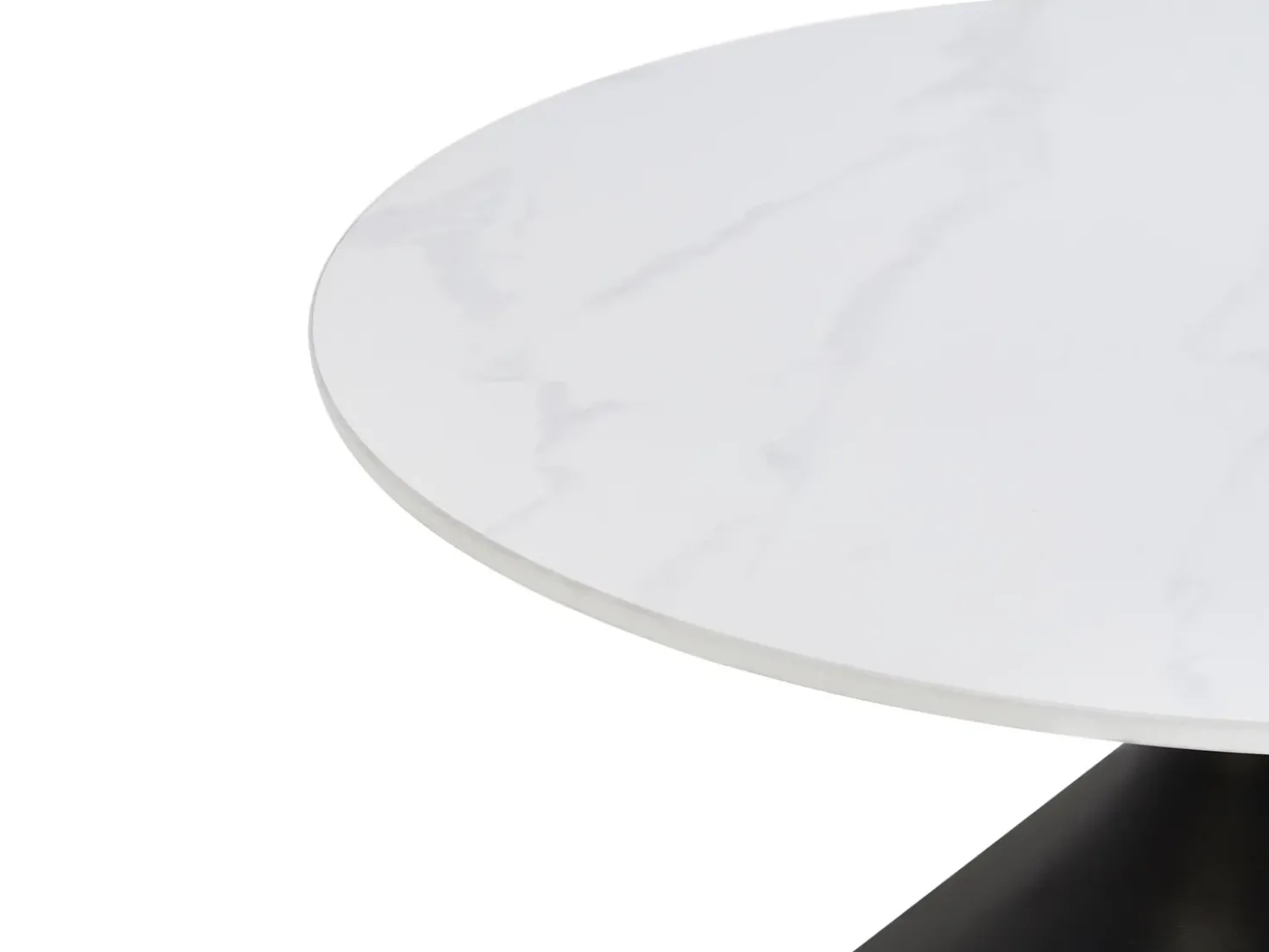 Tavolino da caffè HAIWEE Ceramica Nero/Bianco