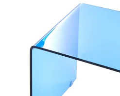Tavolino da caffè KENDALL Vetro temperato Blu