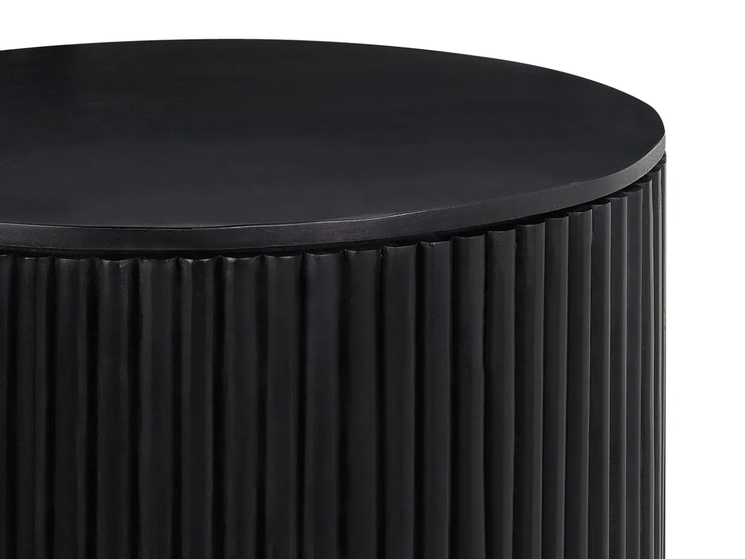 Tavolino da caffè KIRKWOOD Legno di mango Nero con contenitore