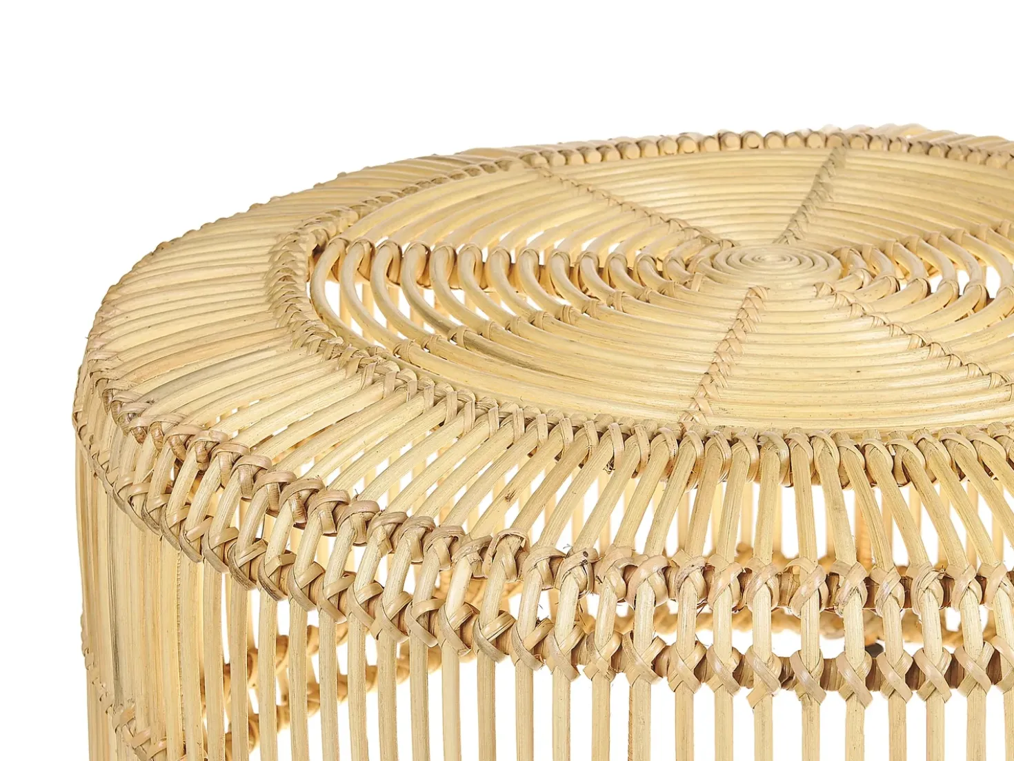 Tavolino da caffè LIMNI Rattan Marrone chiaro