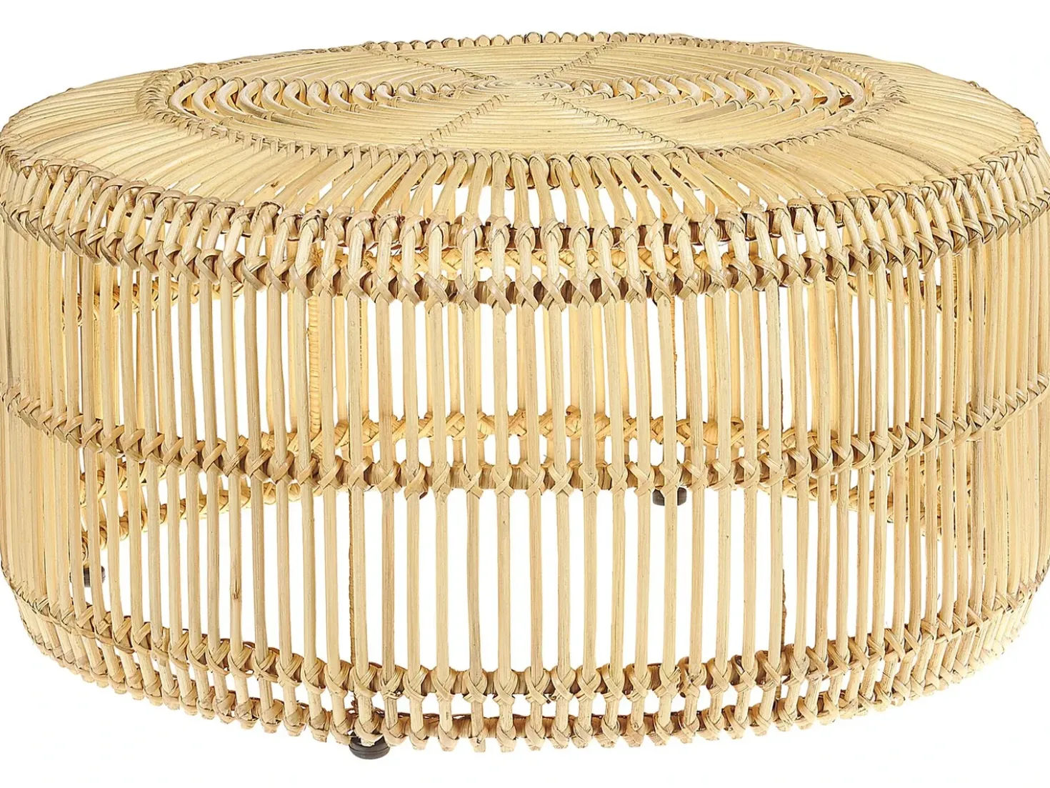 Tavolino da caffè LIMNI Rattan Marrone chiaro