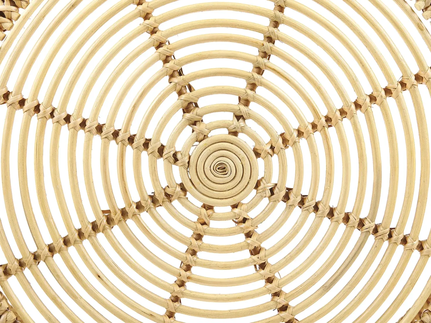 Tavolino da caffè LIMNI Rattan Marrone chiaro