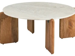 Tavolino da caffè LUNO Marmo Beige chiaro