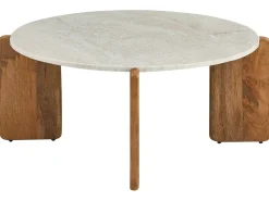 Tavolino da caffè LUNO Marmo Beige chiaro