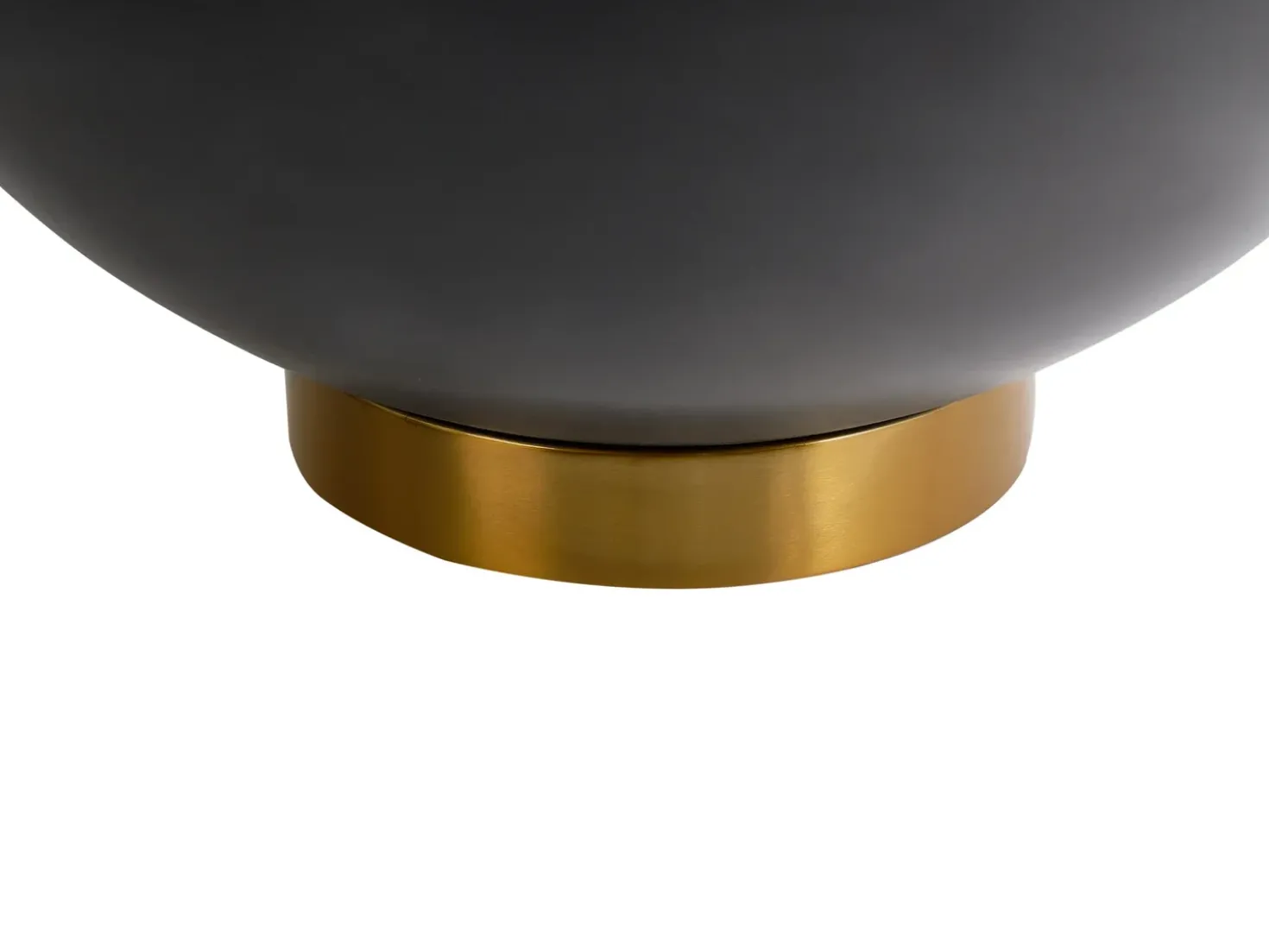 Tavolino da caffè NADINE Ceramica Nero con contenitore