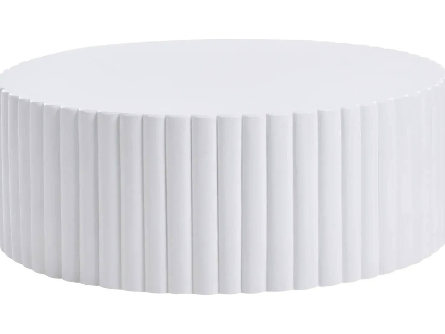 Tavolino da caffè POZZA 117 cm 117 cm Bianco