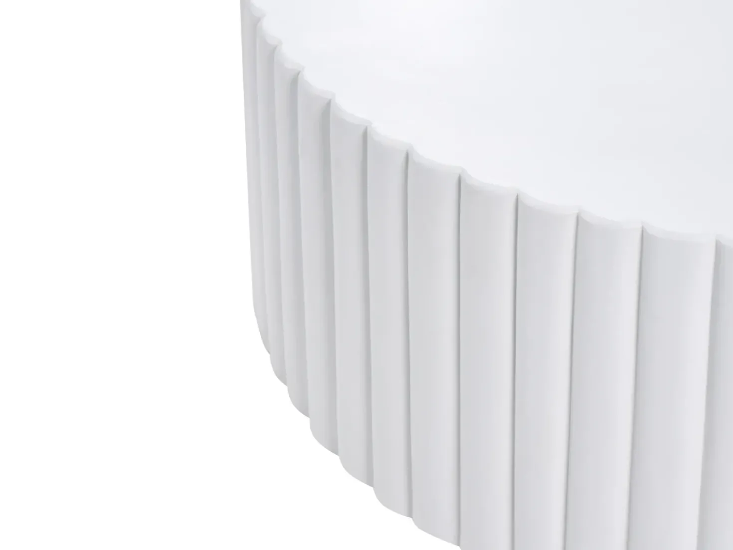 Tavolino da caffè POZZA 117 cm 117 cm Bianco