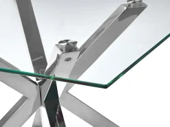 Tavolino da caffè STARLIGHT Vetro temperato Argento