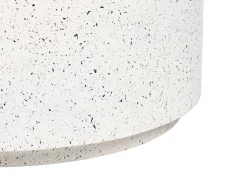 Tavolino da caffè TREZZO 90 cm 90 cm Effetto terrazzo Terrazzo Bianco