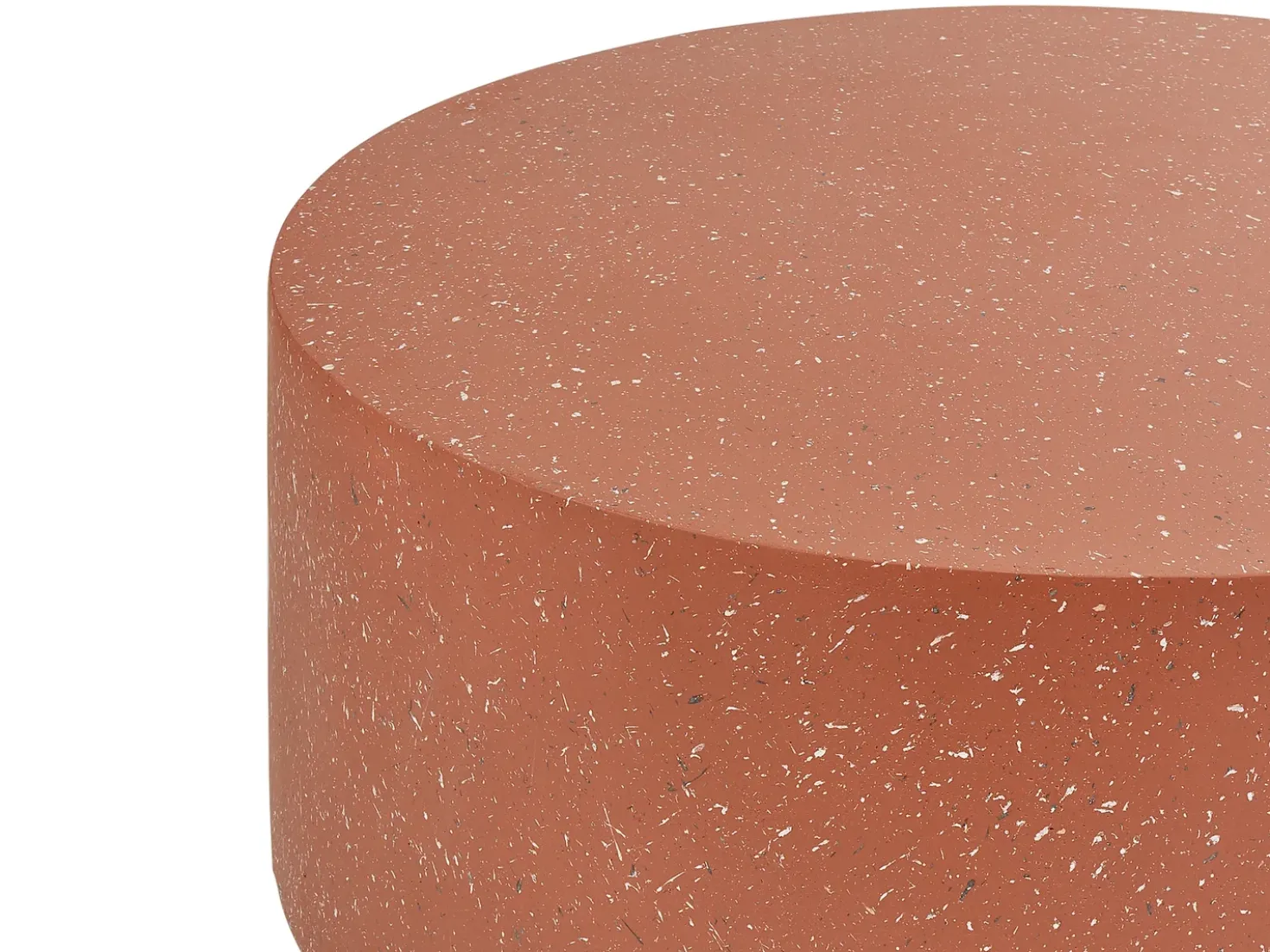 Tavolino da caffè TREZZO 90 cm 90 cm Effetto terrazzo Terrazzo Rosso