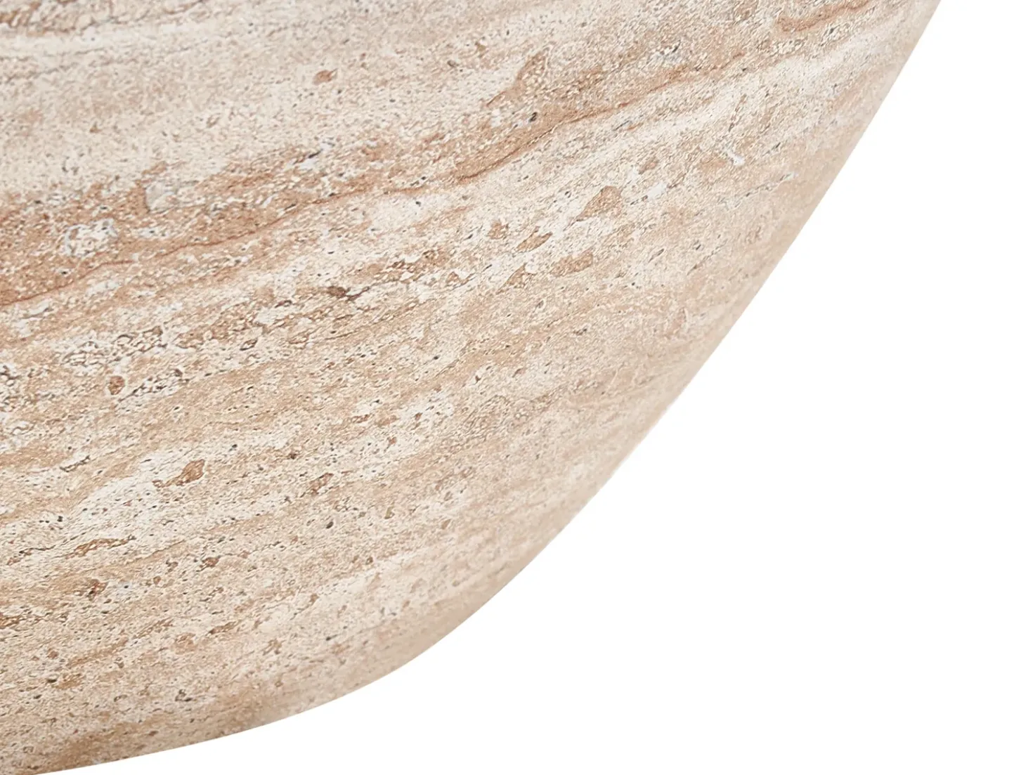 Tavolino da caffè VICARELLO 68 cm 68 cm Effetto travertino