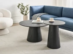 Tavolino da caffè WANDO Legno di frassino nero