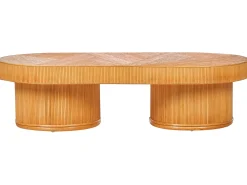 Tavolino da giardino AIROLE 150 cm 70 cm Rattan Marrone