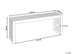 Tavolino da giardino BELLANO 150 cm 35 cm Legno d'acacia Marrone
