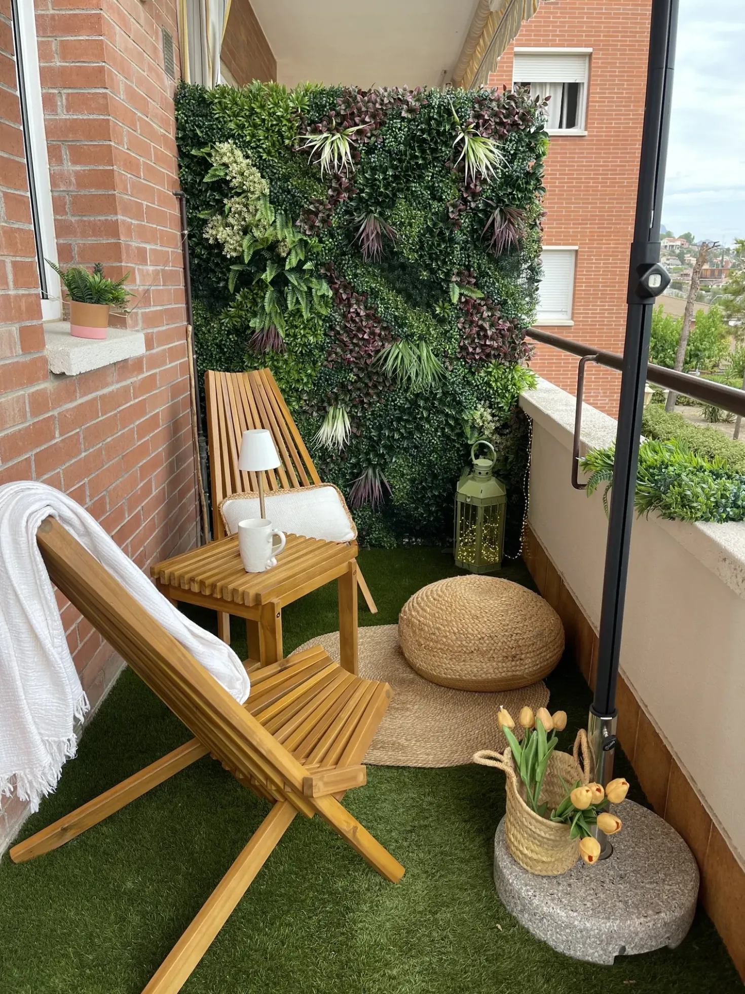 Tavolino da giardino BELLANO 35 cm 40 cm Legno d'acacia Marrone