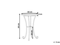 Tavolino da giardino CAVINIA 40 cm 40 cm Metallo Rosa
