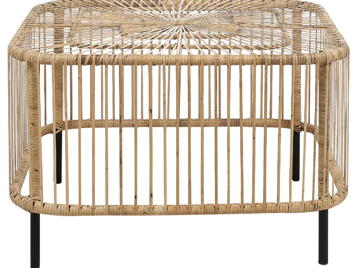 Tavolino da giardino CESENATICO 67 cm 67 cm Rattan Naturale
