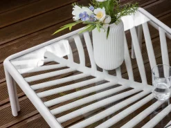 Tavolino da giardino FERRETTI 69 cm 69 cm Beige chiaro