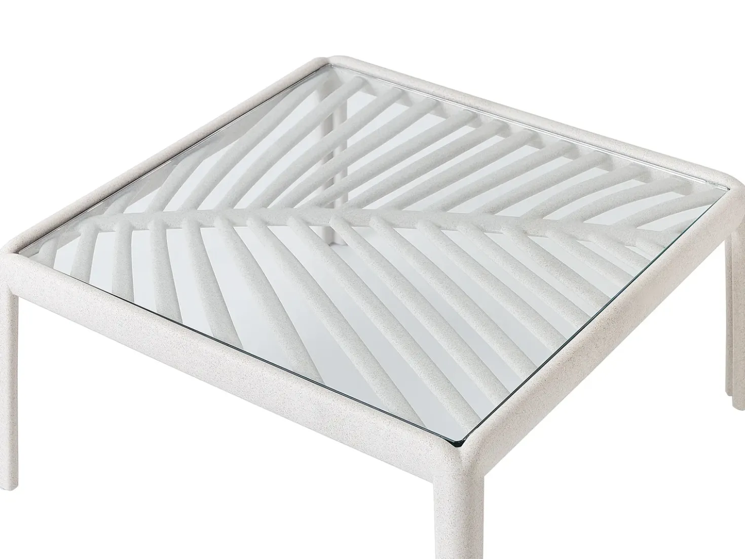 Tavolino da giardino FERRETTI 69 cm 69 cm Beige chiaro