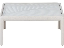 Tavolino da giardino FERRETTI 69 cm 69 cm Beige chiaro