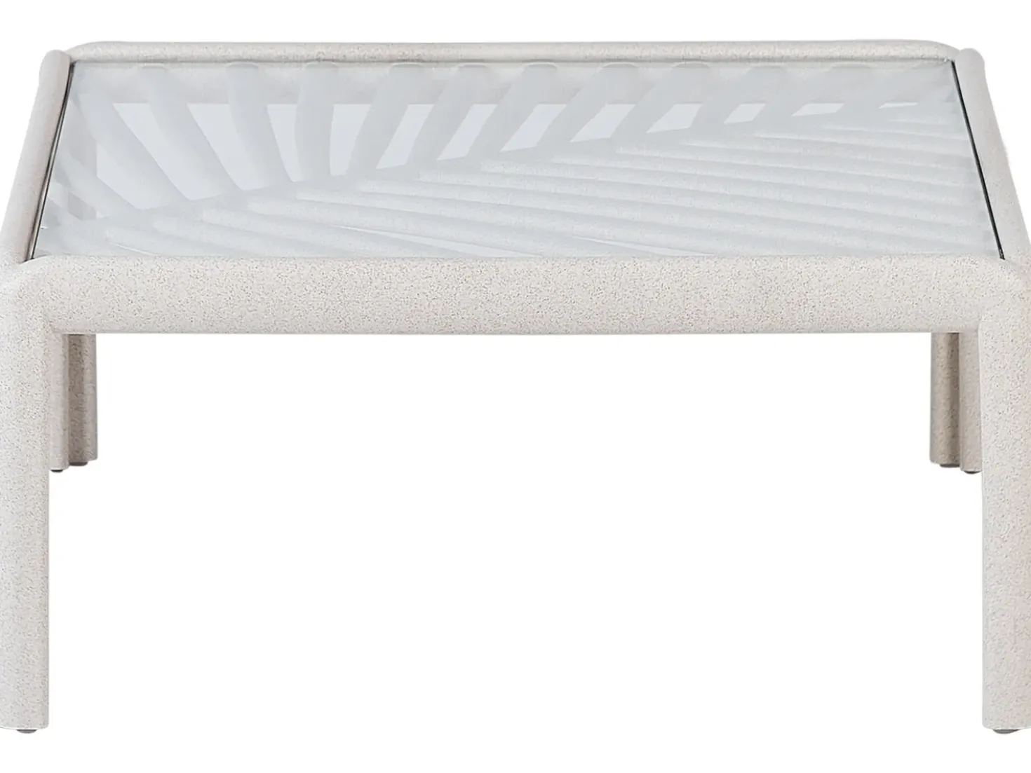 Tavolino da giardino FERRETTI 69 cm 69 cm Beige chiaro