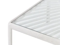 Tavolino da giardino FERRETTI 69 cm 69 cm Beige chiaro
