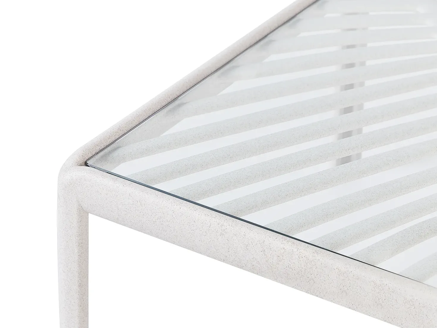 Tavolino da giardino FERRETTI 69 cm 69 cm Beige chiaro