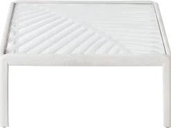 Tavolino da giardino FERRETTI 69 cm 69 cm Beige chiaro