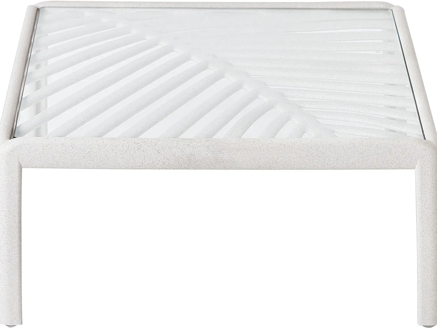 Tavolino da giardino FERRETTI 69 cm 69 cm Beige chiaro