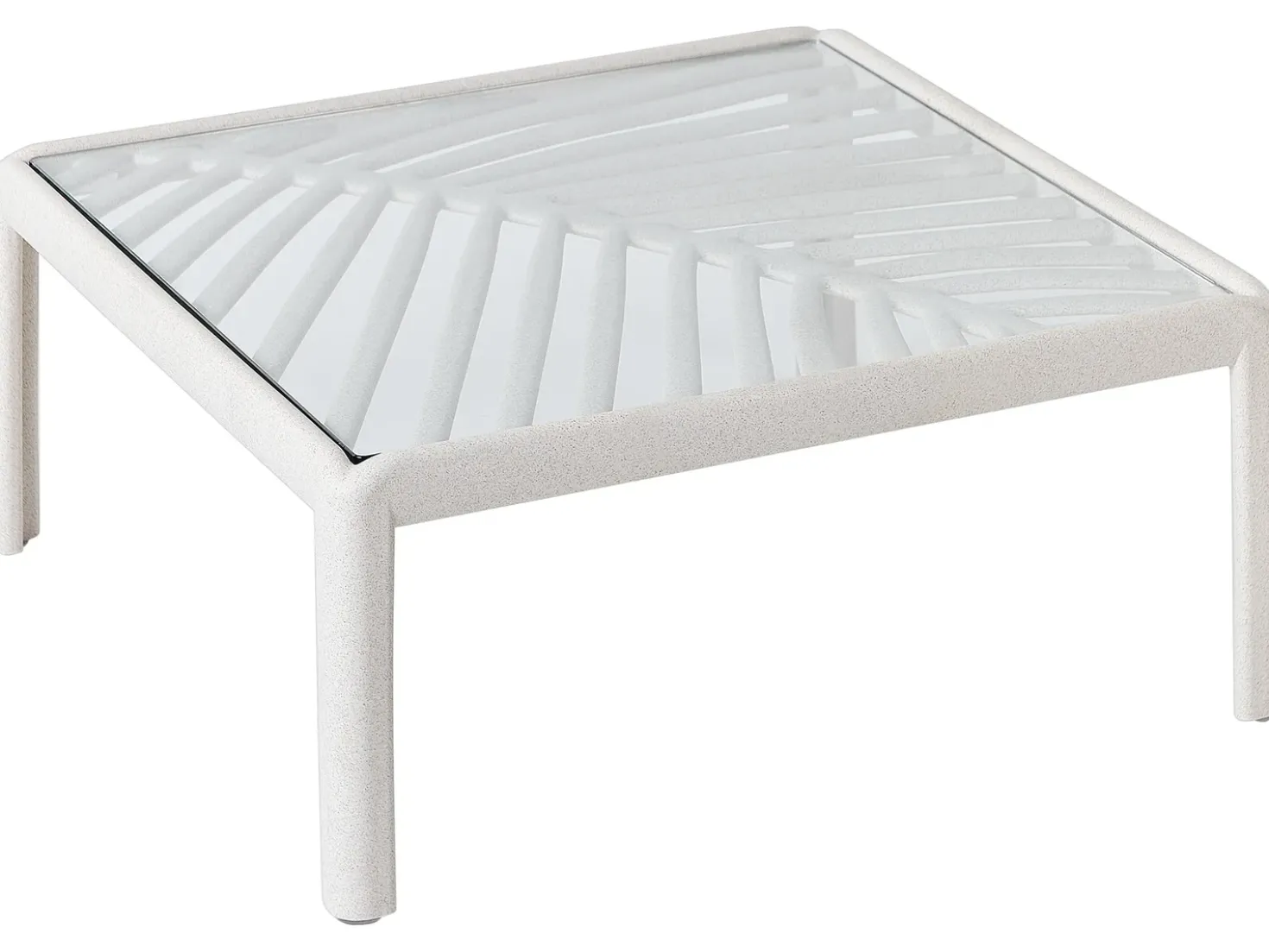 Tavolino da giardino FERRETTI 69 cm 69 cm Beige chiaro
