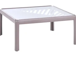 Tavolino da giardino FERRETTI 69 cm 69 cm Tortora