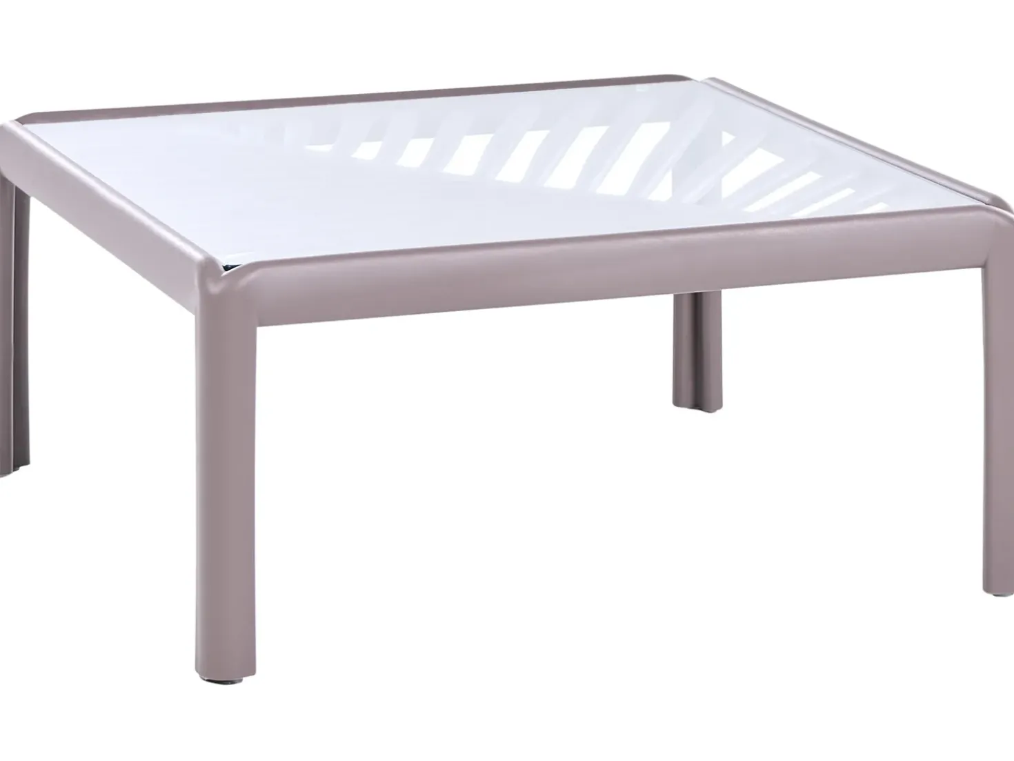 Tavolino da giardino FERRETTI 69 cm 69 cm Tortora