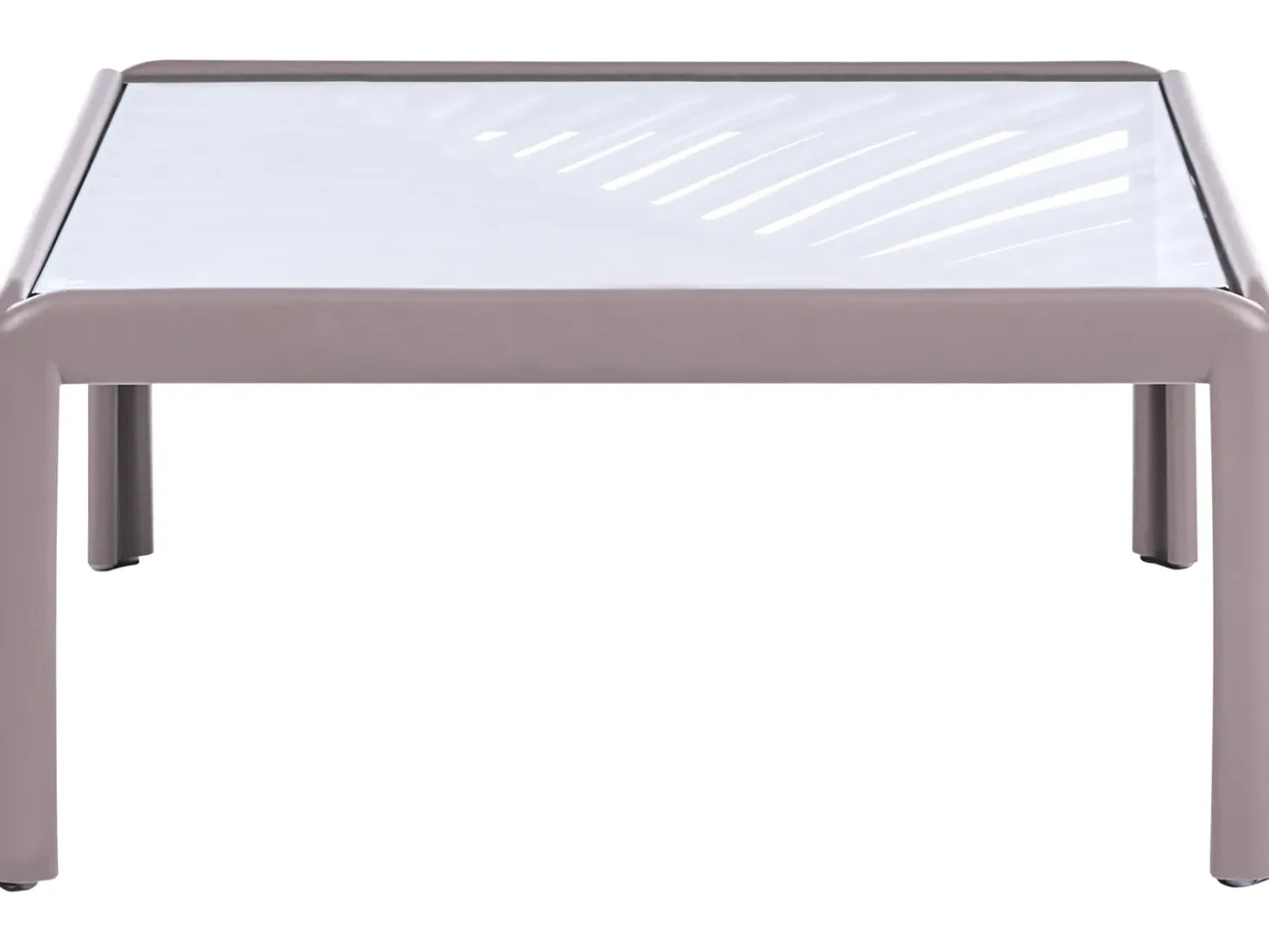 Tavolino da giardino FERRETTI 69 cm 69 cm Tortora
