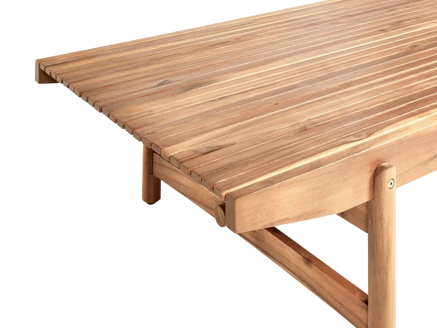 Tavolino da giardino GIAVENO 145 cm 79 cm Legno d'acacia Marrone