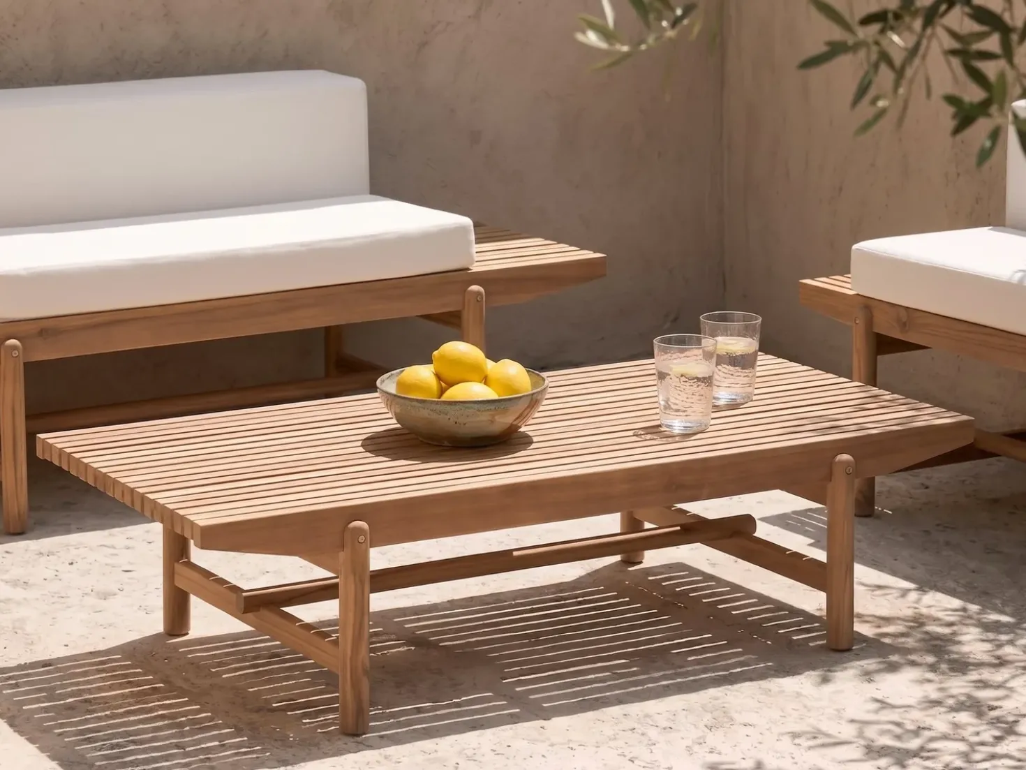 Tavolino da giardino GIAVENO 145 cm 79 cm Legno d'acacia Marrone