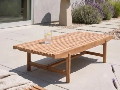 Tavolino da giardino GIAVENO 145 cm 79 cm Legno d'acacia Marrone