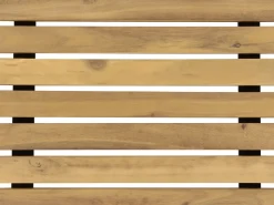 Tavolino da giardino LASCARI 45 cm 45 cm Legno d'acacia Marrone chiaro