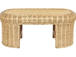 Tavolino da giardino LIVADEIA 60 cm 96 cm Rattan Naturale