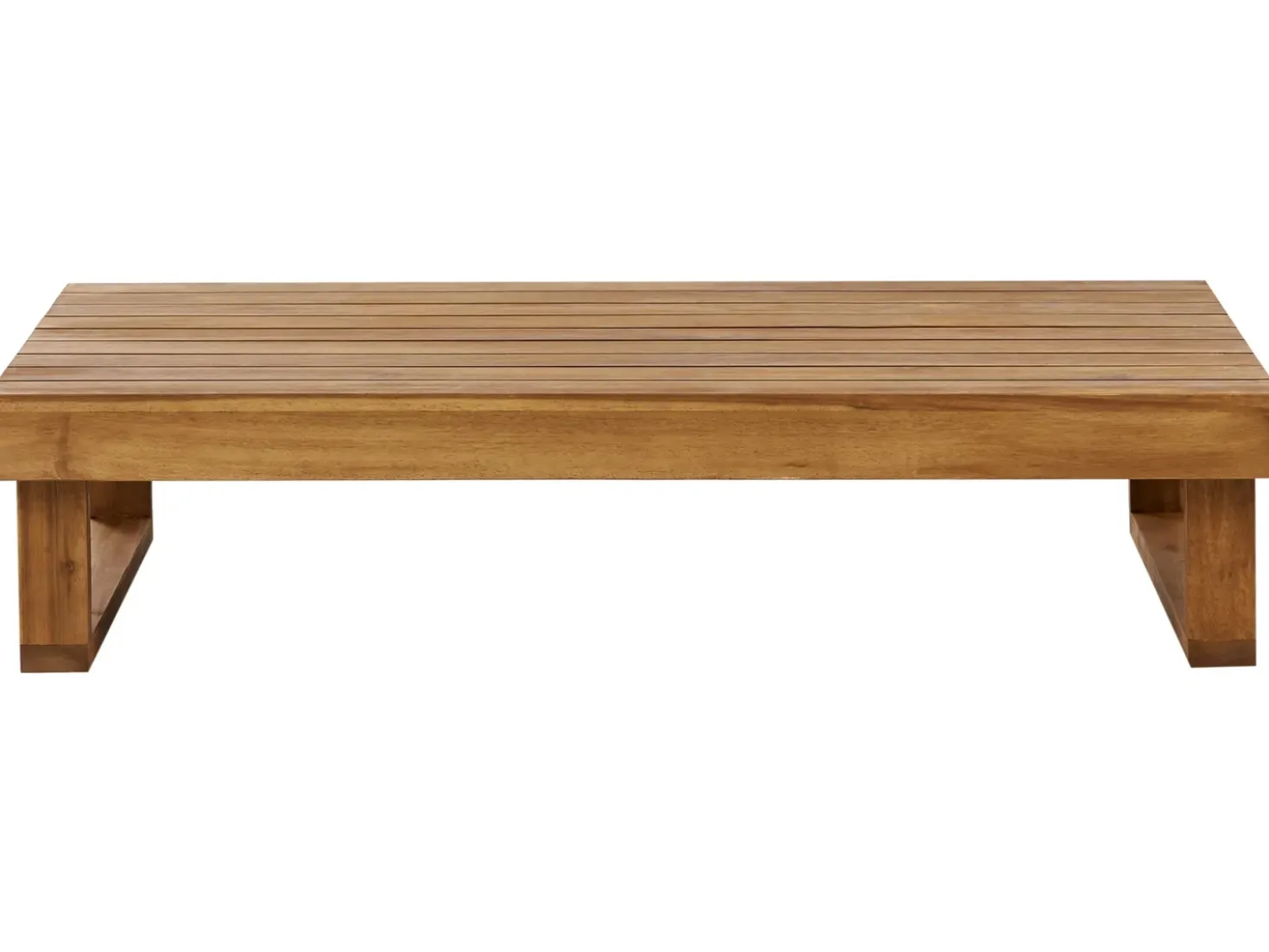 Tavolino da giardino MARETTIMO 60 cm 110 cm Legno di acacia certificato Marrone
