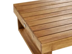 Tavolino da giardino MARETTIMO 60 cm 110 cm Legno di acacia certificato Marrone