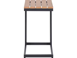 Tavolino da giardino MESSINA 60 cm 35 cm Nero