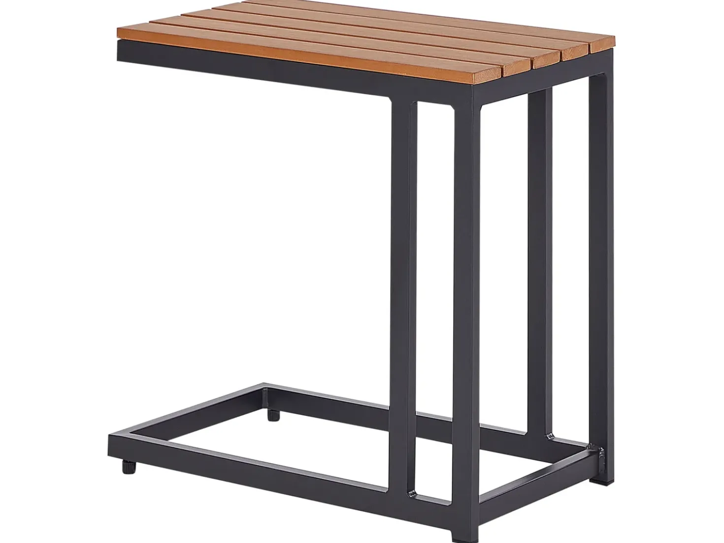Tavolino da giardino MESSINA 60 cm 35 cm Nero