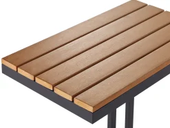 Tavolino da giardino MESSINA 60 cm 35 cm Nero