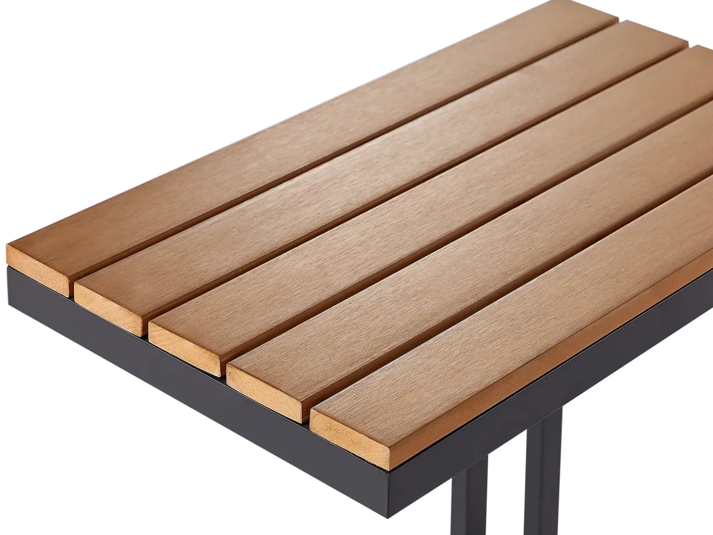 Tavolino da giardino MESSINA 60 cm 35 cm Nero