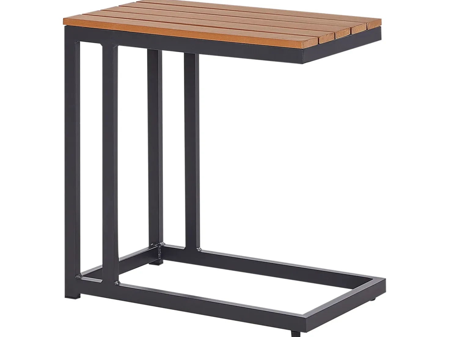 Tavolino da giardino MESSINA 60 cm 35 cm Nero