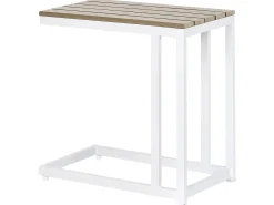 Tavolino da giardino MESSINA 60 cm 35 cm Bianco